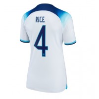 England Declan Rice #4 Hemmatröja Dam VM 2022 Kortärmad